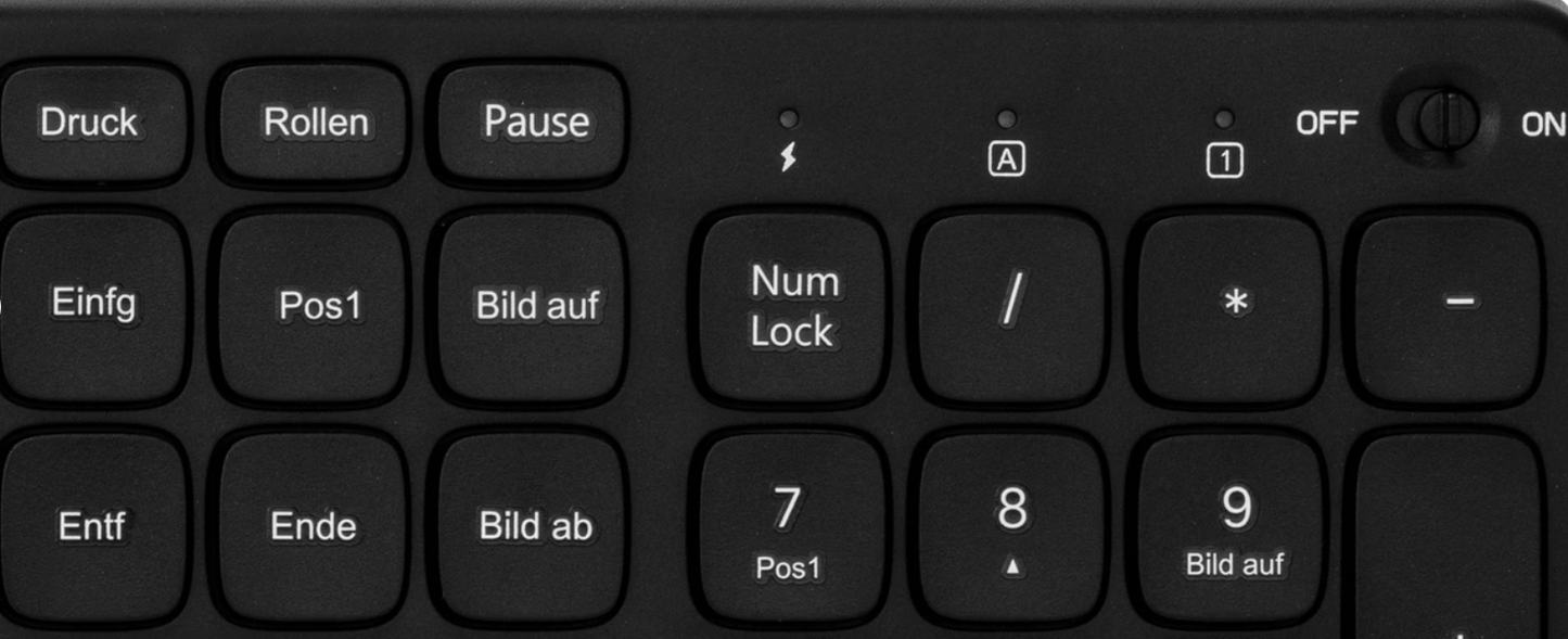 vBlueBuilt Kabellose USB-Tastatur QWERTZ